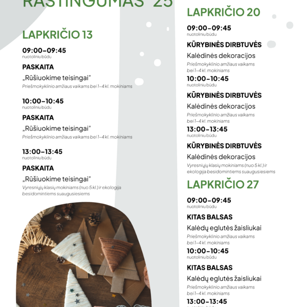 „Žaliasis taškas“ kviečia prisijungti prie NEMOKAMŲ nuotolinių edukacijų ciklo