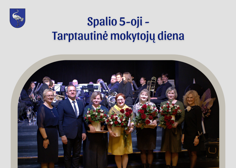 Spalio 5-oji - Tarptautinė mokytojų diena