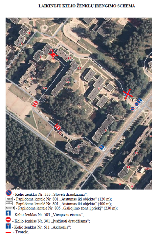 Nuo spalio 27 d. bus ribojamas eismas atkarpoje nuo Statybininkų g. 3 iki Tarybų g. 6