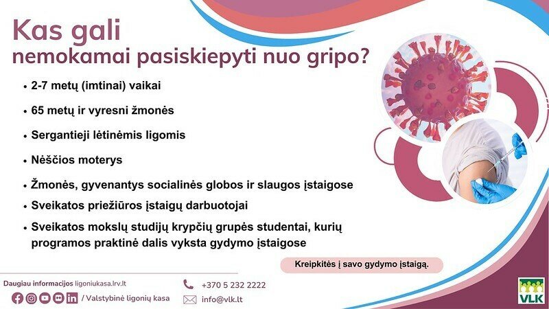 Kviečiame pasiskiepyti nuo gripo