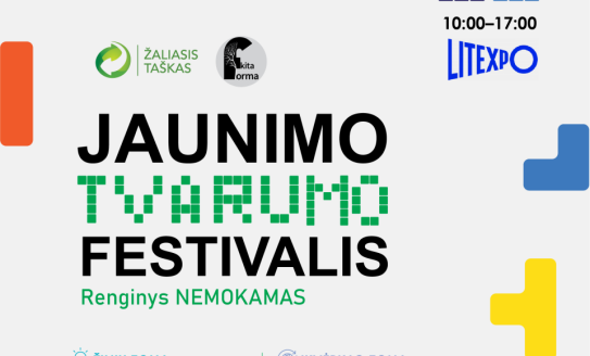 Lapkričio 28 d. vyks nemokamas aplinkosauginis renginys „Jaunimo tvarumo festivalis“