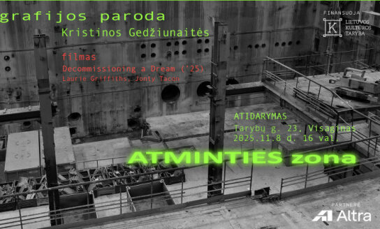 Kristinos Gedžiūnaitės personalinė fotografijos paroda „Atminties zona“