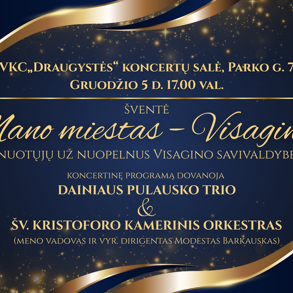 Gruodžio 5 d. įvyks apdovanojimų renginys „Mano miestas – Visaginas“