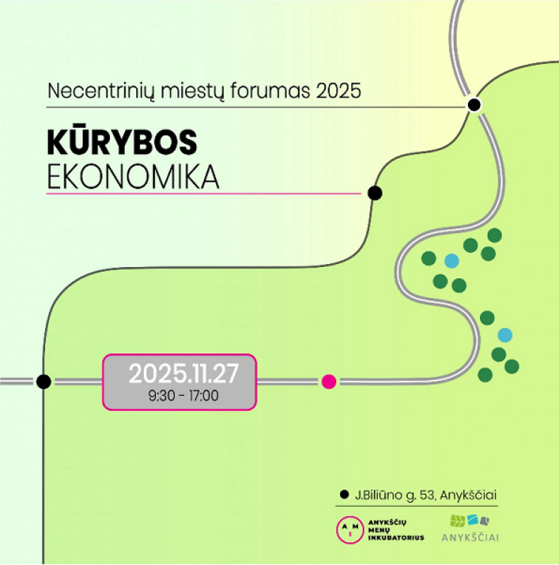 Necentrinių miestų forumas 2025: Kūrybos ekonomika