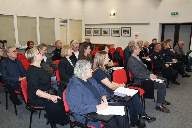 Visagino savivaldybės administracijos atstovai dalyvavo civilinės saugos stalo pratybose Ignalinoje