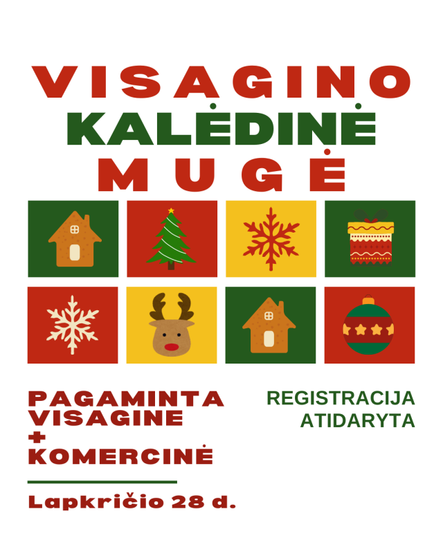 Kviečiame registruotis į Kalėdinę mugę Santarvės aikštėje lapkričio 28 d.!