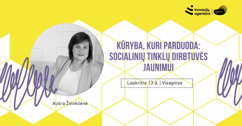 Paveikslelis, susijęs su Kūryba, kuri parduoda: socialinių tinklų dirbtuvės jaunimui