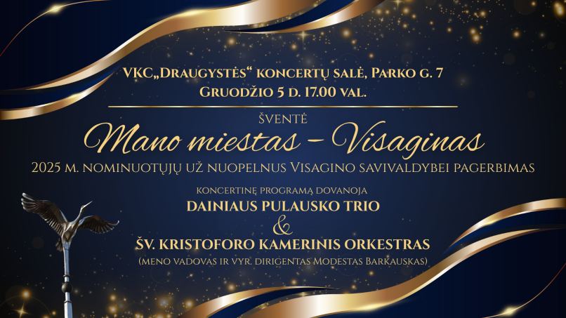 Paveikslelis, susijęs su Gruodžio 5 d. įvyks apdovanojimų renginys „Mano miestas – Visaginas“