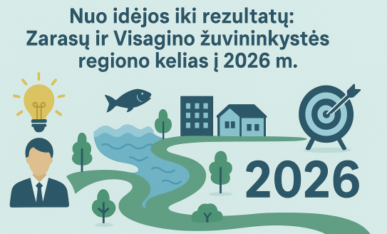 Nuo idėjos iki rezultatų: Zarasų ir Visagino žuvininkystės regiono kelias į 2026 m.