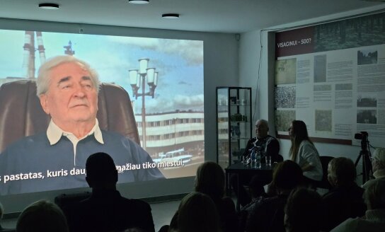 Įvyko susitikimas su buvusiu IAE vadovu V. Ševaldinu bei dokumentinio filmo peržiūra