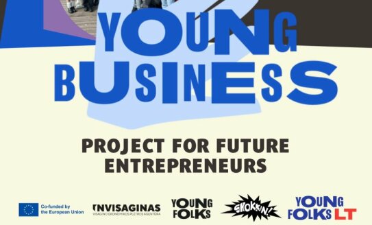 Kviečiame moksleivius dalyvauti Erasmus projekte „Young Business“!