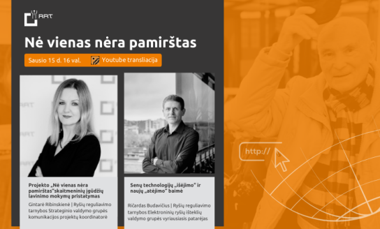 Projektas „Nė vienas nėra pamirštas“ sausio 15 d. kviečia į nuotolinę paskaitą!