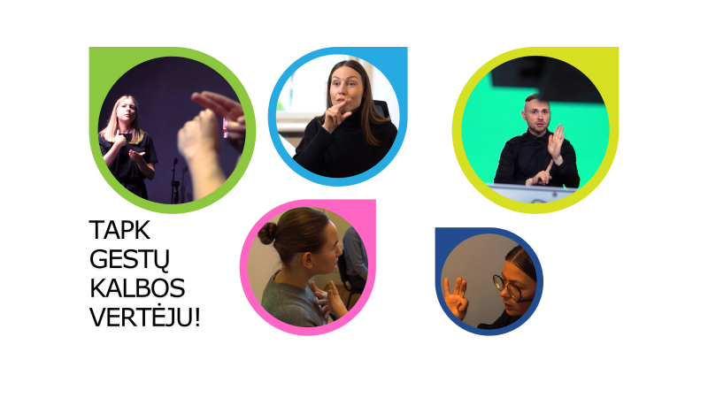 Tapk vienos rečiausių profesijų atstovu/e – rinkis lietuvių gestų vertėjo/-os karjerą!