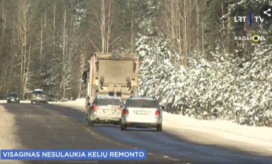 Baisiau už „betonkę“: Visagino kelias – vienas blogiausių šalyje, bet lėšų remontui nėra