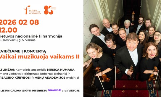 Kviečiame į koncertą „Vaikai muzikuoja vaikams II"