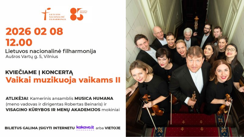 Kviečiame į koncertą „Vaikai muzikuoja vaikams II"