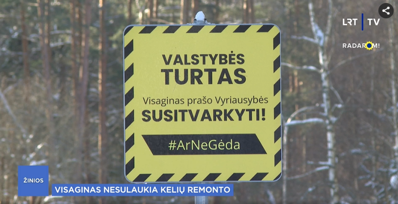 „Važiuot yra tragedija“: Visagino kelių būklė – kritinė, tačiau remonto dar teks palaukti