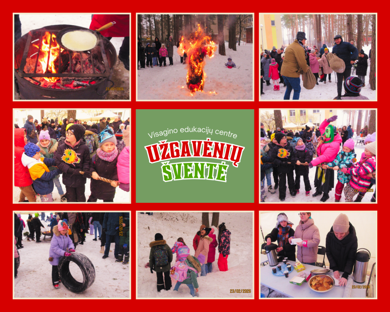 Edukacijų centro kiemelyje šurmuliavo Užgavėnės