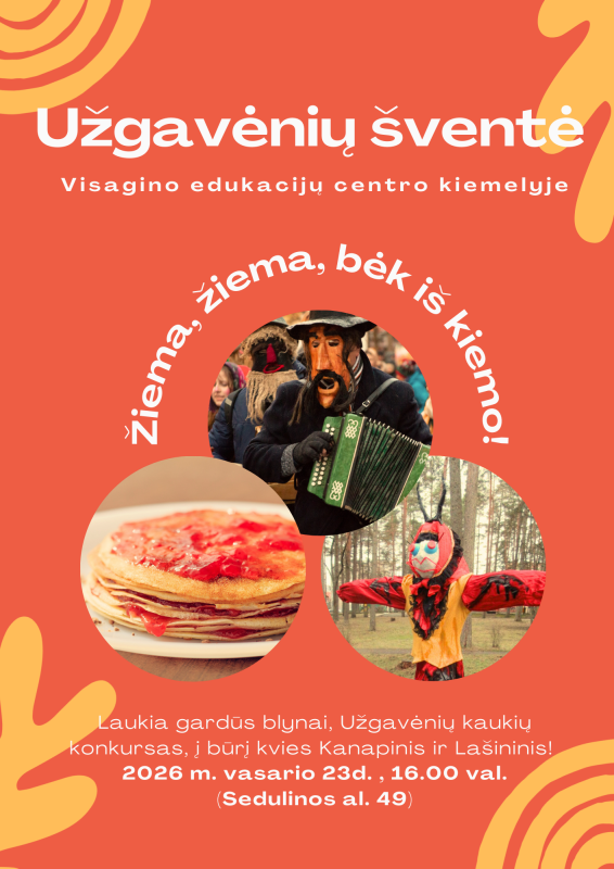 Visaginiečiai kviečiami į Užgavėnių šventę – kartu išvarykime žiemą!