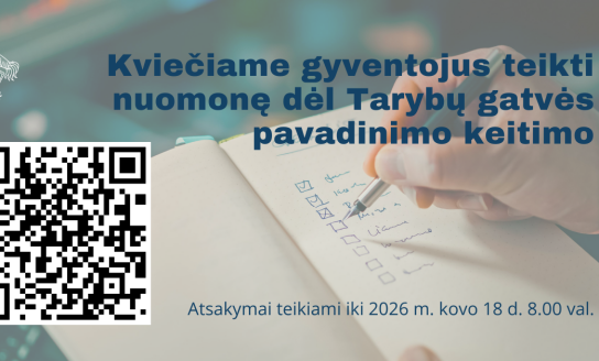 Kviečiame gyventojus teikti nuomonę dėl Tarybų gatvės pavadinimo keitimo