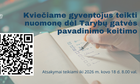 Kviečiame gyventojus teikti nuomonę dėl Tarybų gatvės pavadinimo keitimo