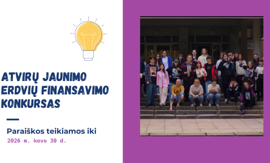 Konkursas Visagino savivaldybės atviroms jaunimo erdvėms