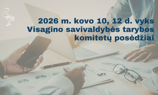 Kovo 10, 12 d. vyks Visagino savivaldybės tarybos komitetų posėdžiai