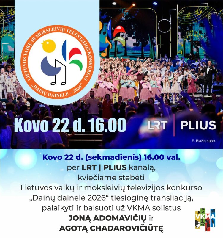 Kviečiame visus žiūrovus stebėti bei aktyviai palaikyti Visagino dainininkus
