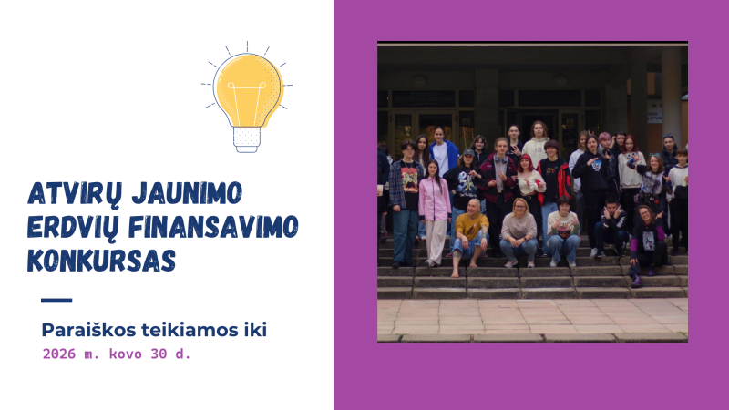 Konkursas Visagino savivaldybės atviroms jaunimo erdvėms