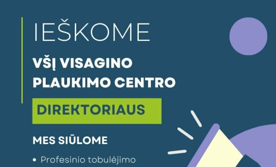 Skelbiamas konkursas Viešosios įstaigos Visagino plaukimo centro direktoriaus pareigoms eiti