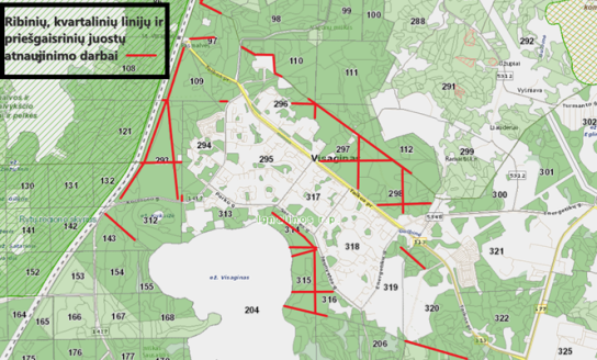 Balandžio–gegužės mėnesiais bus atnaujinamos miškų priešgaisrinės juostos