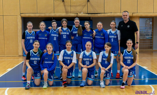 Visagino KM U14 merginos iškovojo bronzą tarptautinėje BBBL lygoje