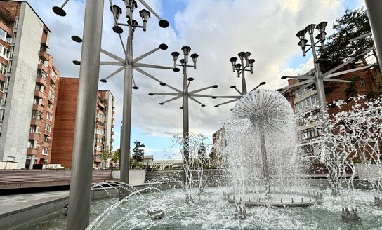 Visagine sugrįžta fontanas „Saulutė“!