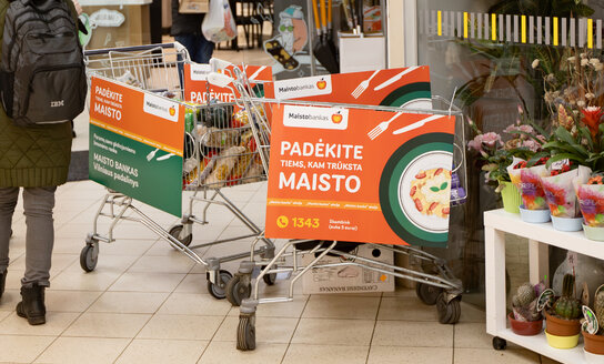 „Maisto bankas“ organizuoja maisto produktų rinkimo akciją Visagine