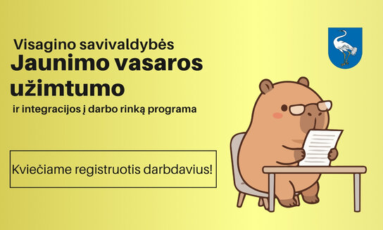 Skelbiama darbdavių registracija į Jaunimo vasaros užimtumo programą!