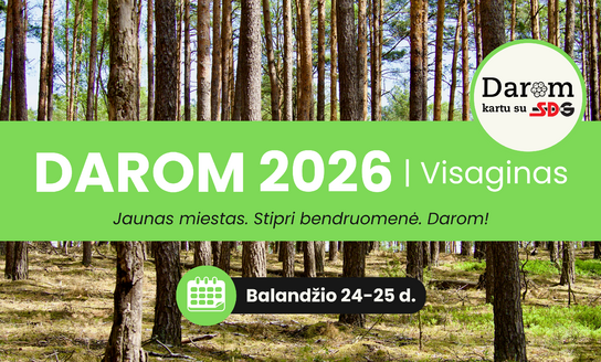 Meras kviečia prisijungti prie akcijos „DAROM 2026“ Visagine