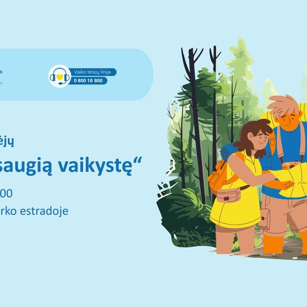 Kviečiame į vaiko teisių gynėjų „Žygį už saugią vaikystę“