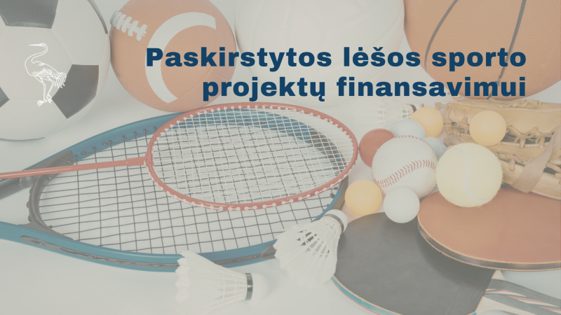 Paskirstytos lėšos sporto projektų finansavimui