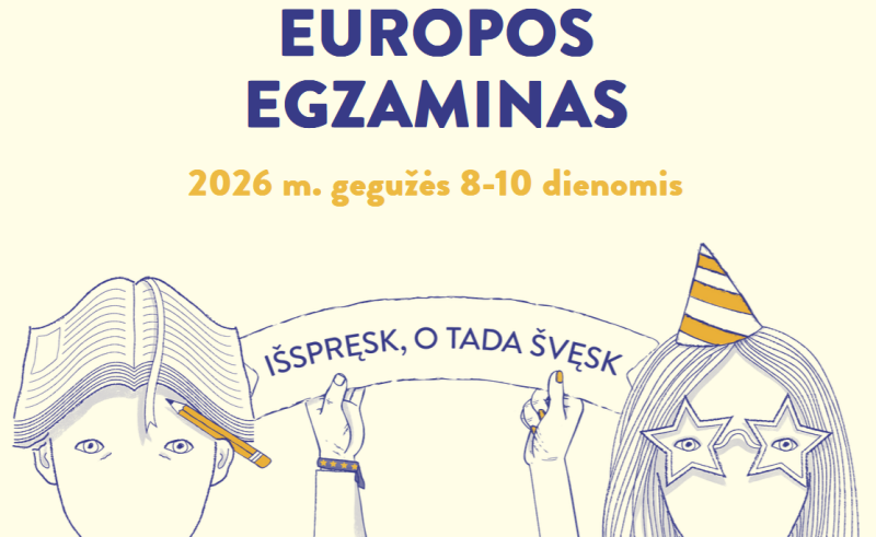 Europos egzaminas 2026 – laikomiausias egzaminas sugrįžta!