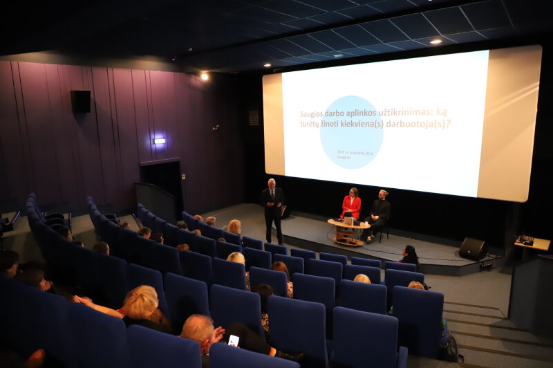 Balandžio 23 d. įvyko renginys „Saugios darbo aplinkos kūrimas: ką turėtų žinoti kiekviena(s)...