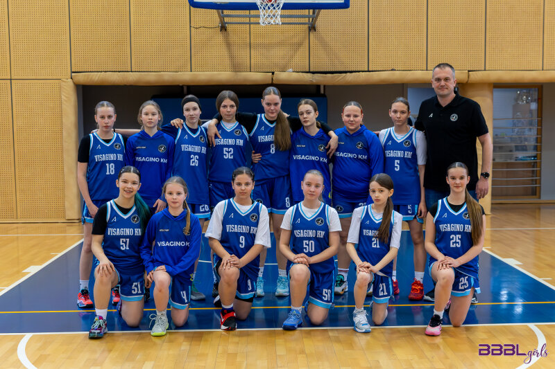 Visagino KM U14 merginos iškovojo bronzą tarptautinėje BBBL lygoje