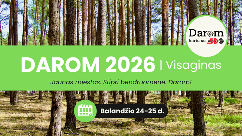 Meras kviečia prisijungti prie akcijos „DAROM 2026“ Visagine