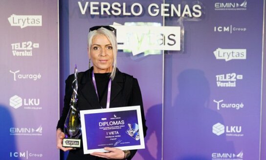 Visagino verslui įteiktas „Verslo geno“ apdovanojimas