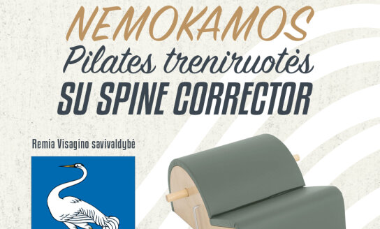 Kviečiame registruotis į nemokamas pilateso treniruotes su „Spine Corrector“!