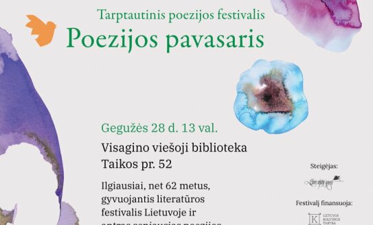 Kviečiame į tarptautinį poezijos festivalį „Poezijos pavasaris“