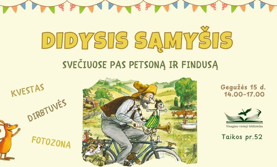 Vaikų dienos proga Visagino viešoji biblioteka kviečia į renginį „Didysis sąmyšis“