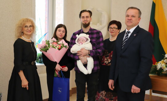 Visagine pasveikintas pirmasis 2026 metų naujagimis
