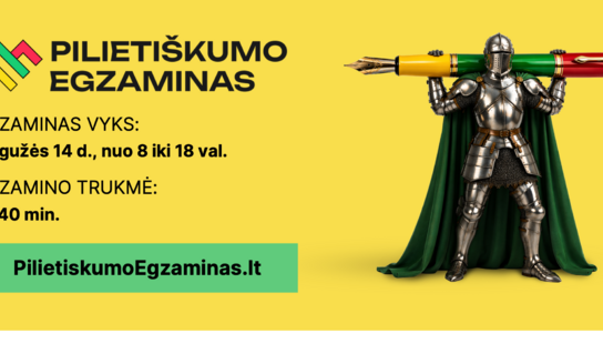 Kviečiame dalyvauti konkurse „Pilietiškumo egzaminas"!