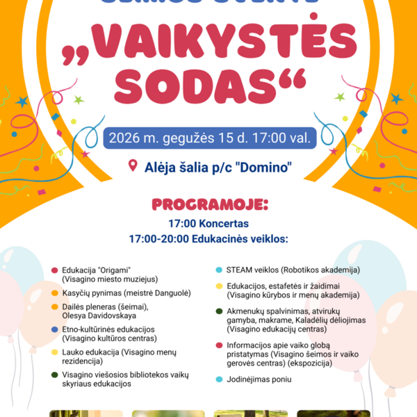 Kviečiame į jaukią ir spalvingą šeimos šventę „Vaikystės sodas“