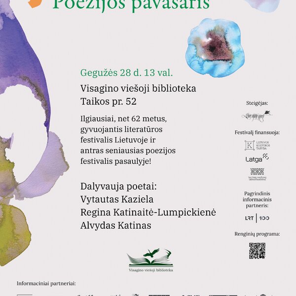 Kviečiame į tarptautinį poezijos festivalį „Poezijos pavasaris“